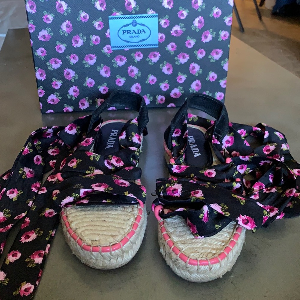 Prada Wraparound sandals